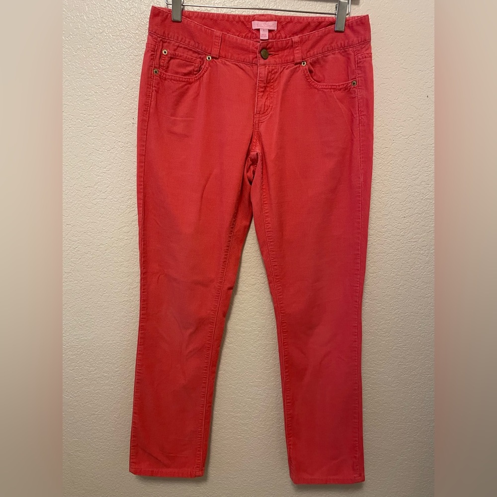 Lilly Pulitzer Main Line Pants Island Coral size 6